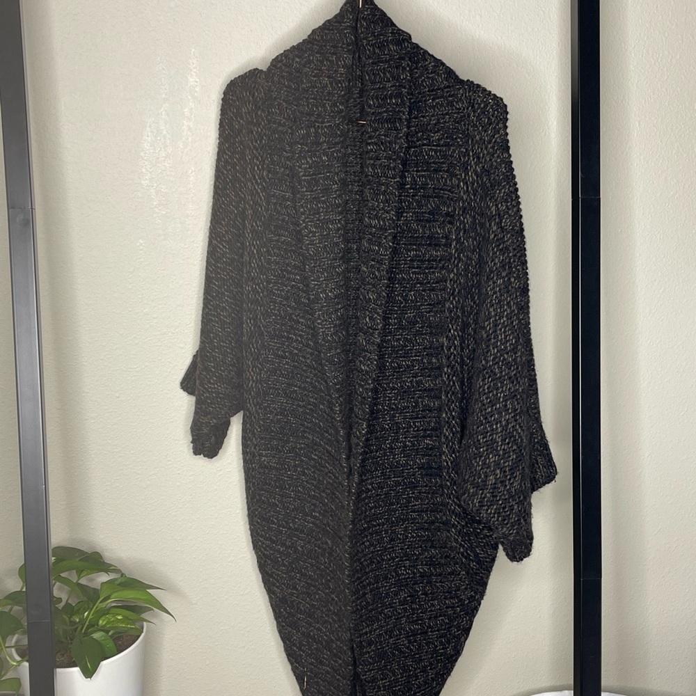 Express Cocoon Brown Shrug Sweater in Large